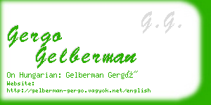 gergo gelberman business card